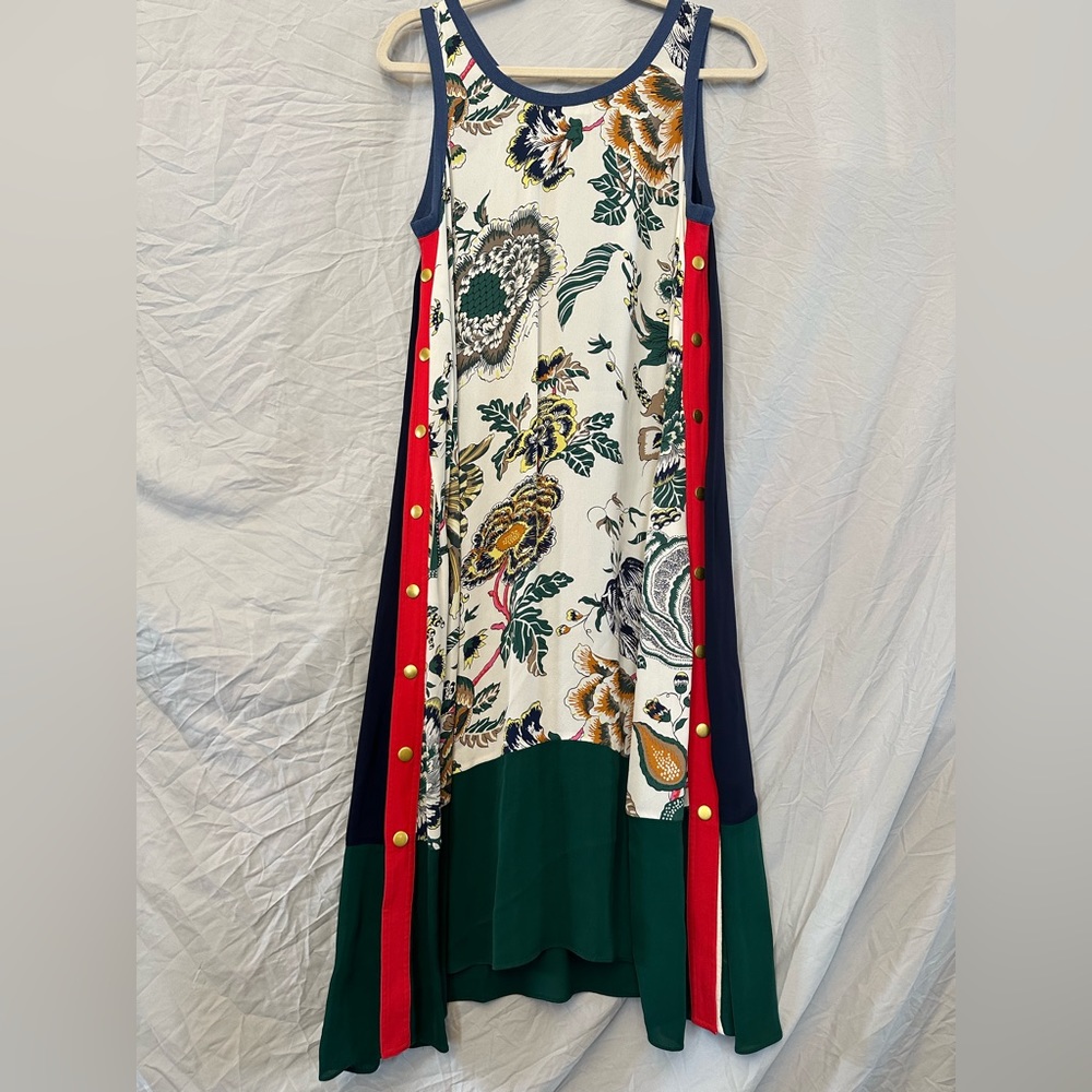 Tory Burch printed midi length dress size S/P